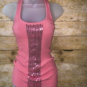 Bebe Sequin Tank